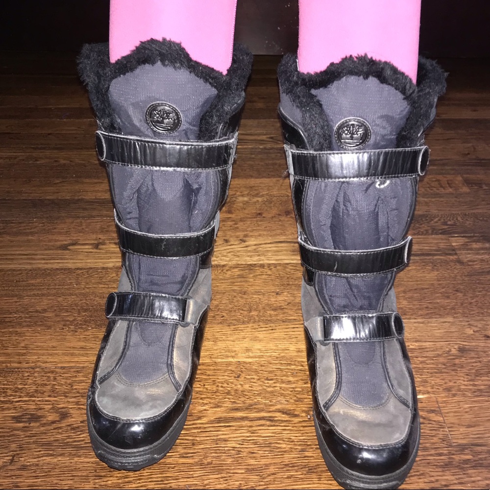 Black Timberland Snow boots